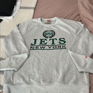 New York Jets Gray Sweatshirt HOMAGE